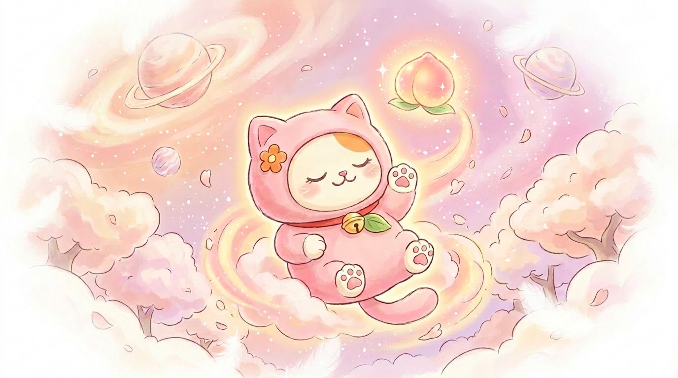 Momokitty origin visual